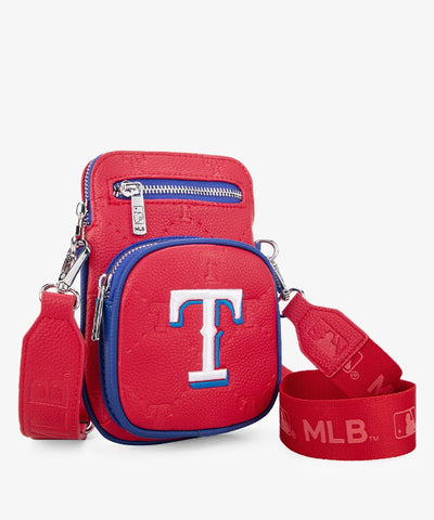 MLB Texas Rangers Mini Crossbody Purse Red