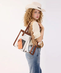 Montana West Western Clear Tote Bag (Preorder)