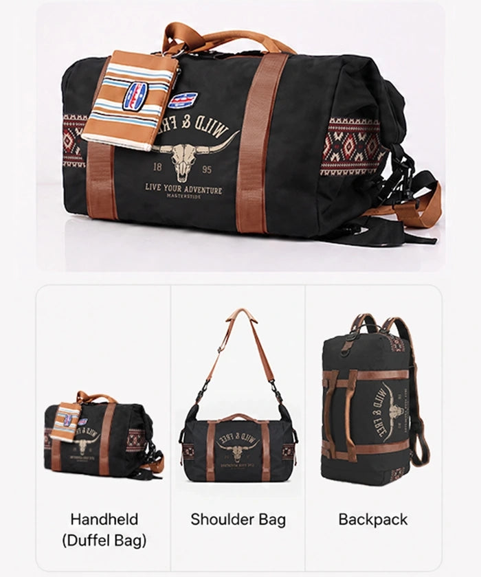 Montana West 3-in-1 Waterproof Convertible Travel Bag – Handheld, Crossbody & Backpack