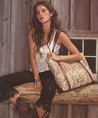 Montana West Vintage Canvas Tote Bag for Women (Preorder)