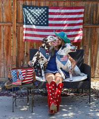 Montana West Vintage American Flag Tote Bag