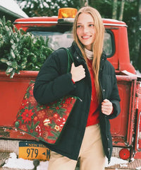 Montana West Christmas Poinsettia Tote Bag (Preorder)