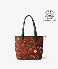 Montana West Christmas Poinsettia Tote Bag (Preorder)
