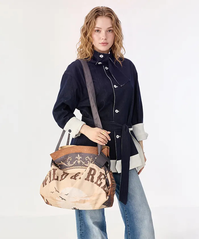 Montana West Pull-to-Pack Outdoor Picnic Mat & Market Tote Bag