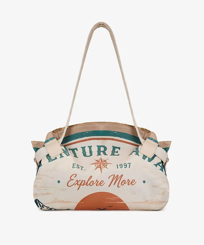 Montana West Pull-to-Pack Outdoor Picnic Mat & Market Tote Bag
