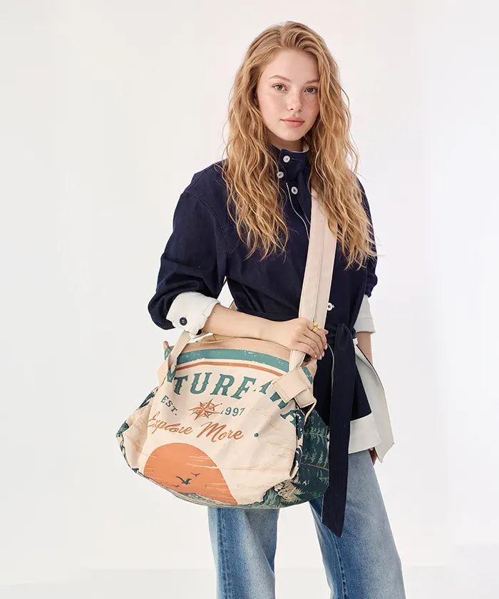 Montana West Pull-to-Pack Outdoor Picnic Mat & Market Tote Bag