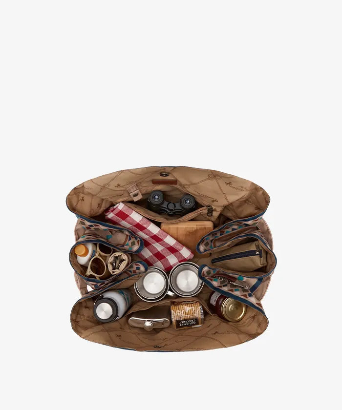 Montana West Pull-to-Pack Outdoor Picnic Mat & Market Tote Bag