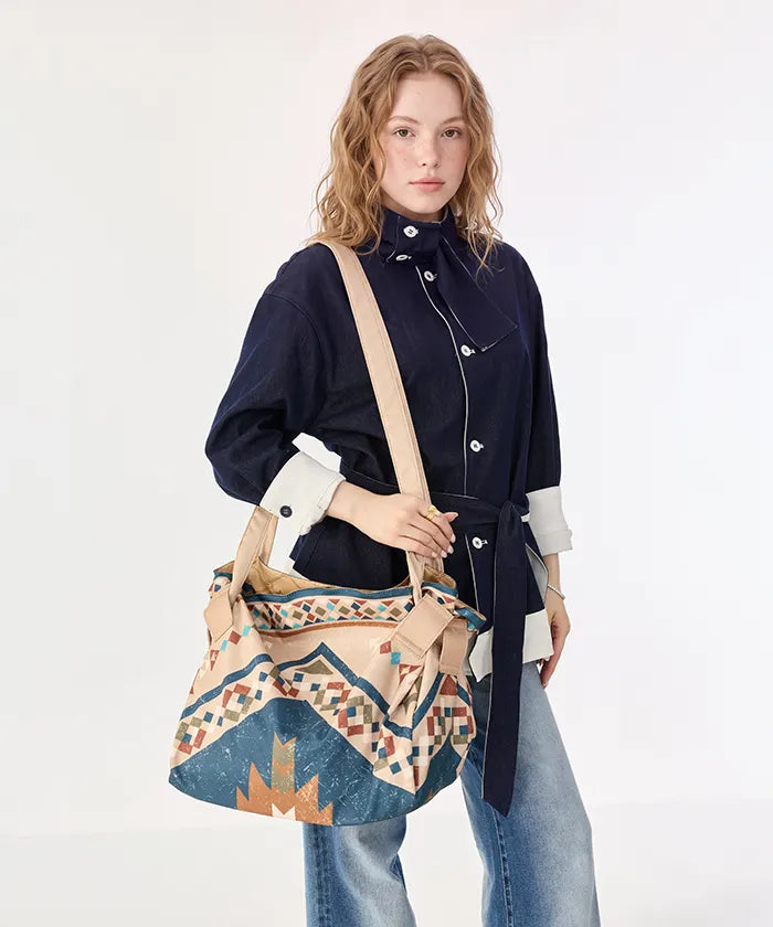 Montana West Pull-to-Pack Outdoor Picnic Mat & Market Tote Bag