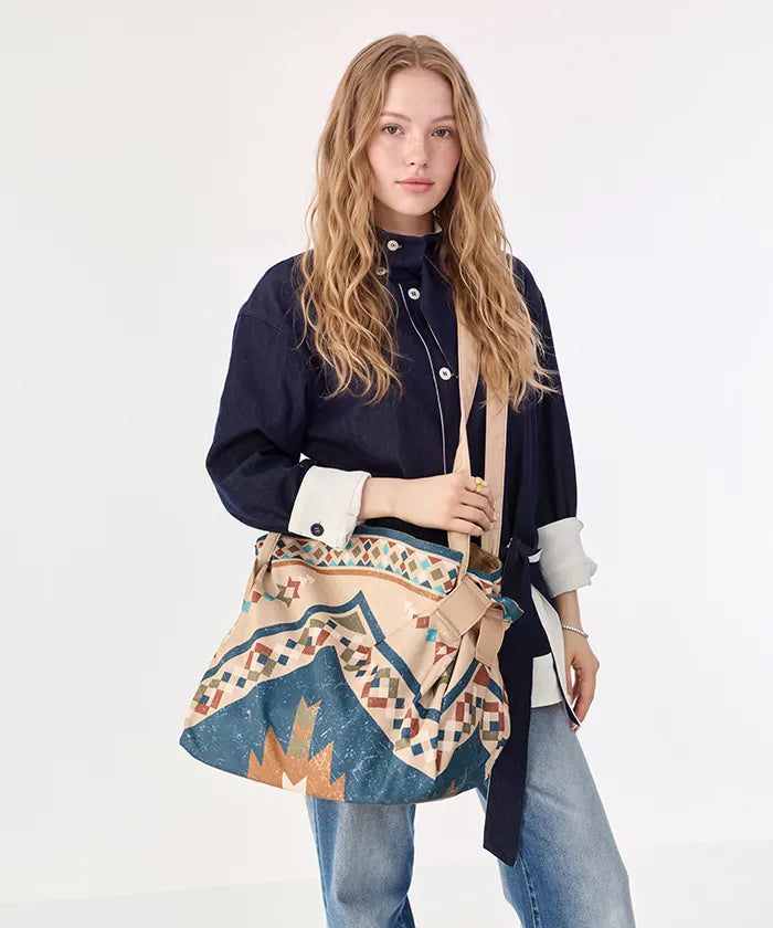 Montana West Pull-to-Pack Outdoor Picnic Mat & Market Tote Bag