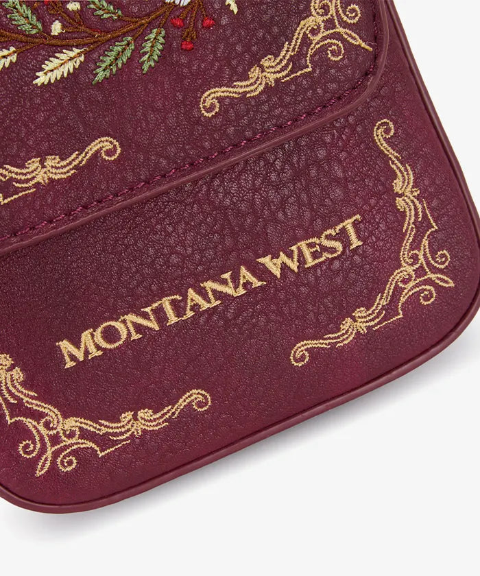 Montana West Embroidered Star Phone Crossbody Bag