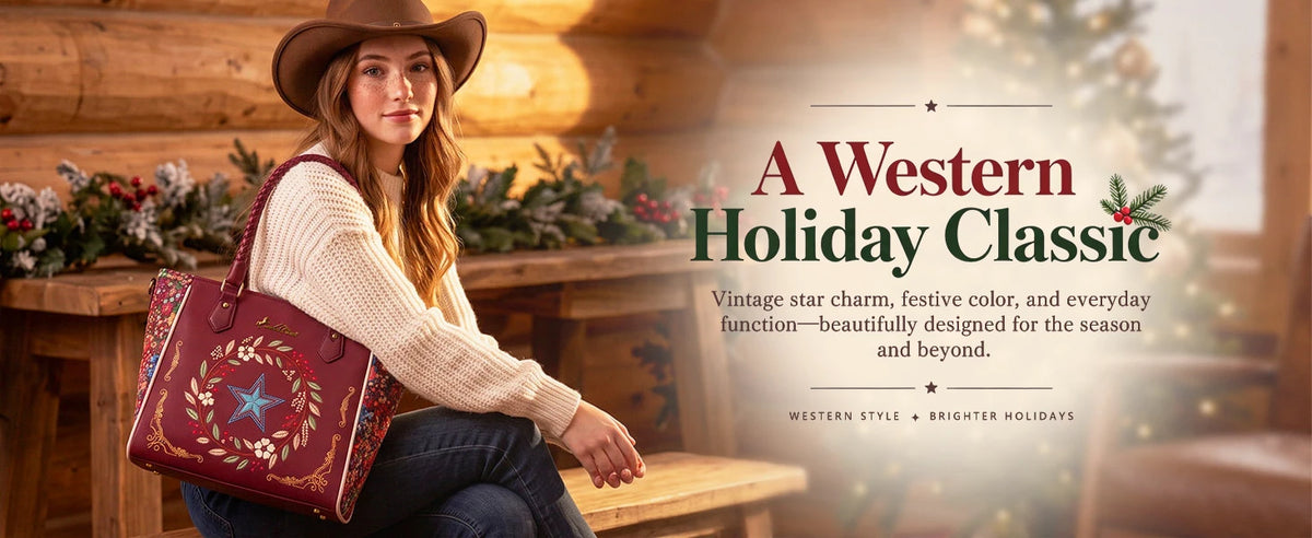 Montana West Vintage Star Christmas Handbag Set (Preorder)