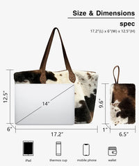 Montana West Plush Faux Fur Market Tote Bag Set (Preorder)
