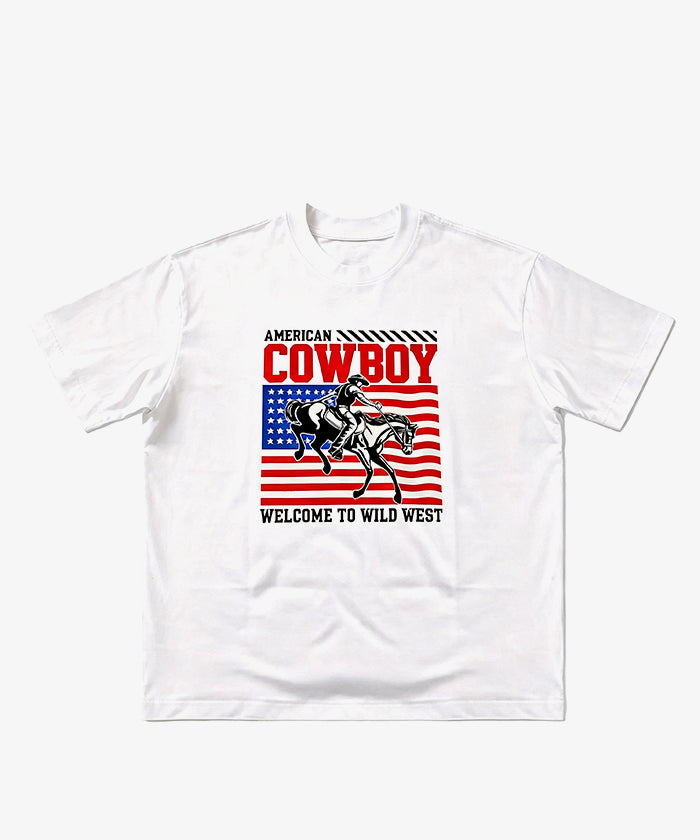 Montana West 250th Anniversary Flag Cowboy & Cowgirl Unisex T-Shirt – Patriotic American Flag Tee