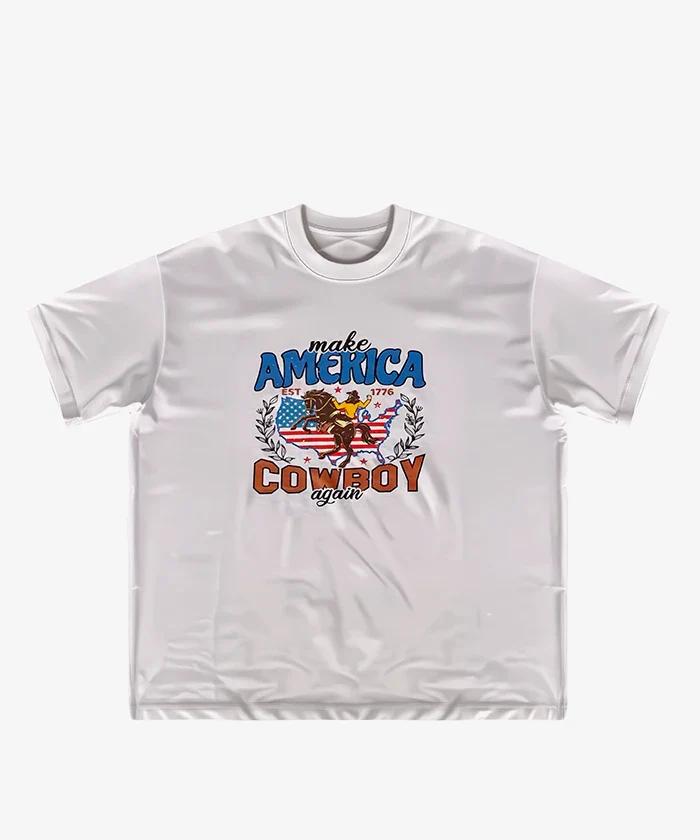 Montana West 250th Anniversary Flag Cowboy & Cowgirl Unisex T-Shirt – Patriotic American Flag Tee