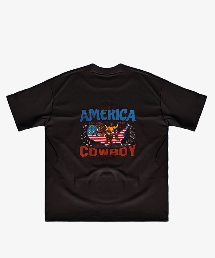 Montana West 250th Anniversary Flag Cowboy & Cowgirl Unisex T-Shirt – Patriotic American Flag Tee