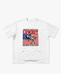 Montana West 250th Anniversary Flag Cowboy & Cowgirl Unisex T-Shirt – Patriotic American Flag Tee