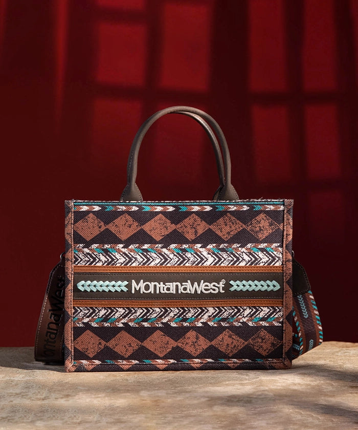 Montana West Boho Ethnic Print Concealed Carry Crossbody - Montana West World