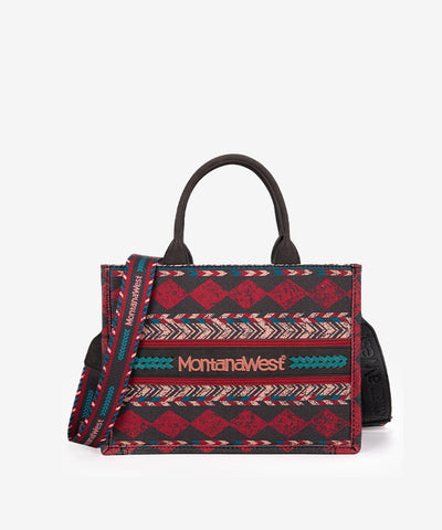 Montana West Southwestern Print Crossbody Tote Bag