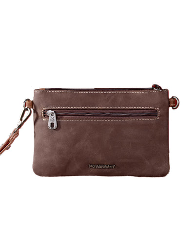 Montana West Tooled Whipstitch Wristlet - Montana West World