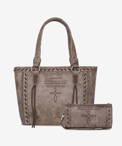 Montana West Whipstitch Concealed Carry Tote Bag