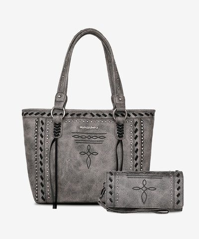 Montana West Whipstitch Concealed Carry Tote Bag