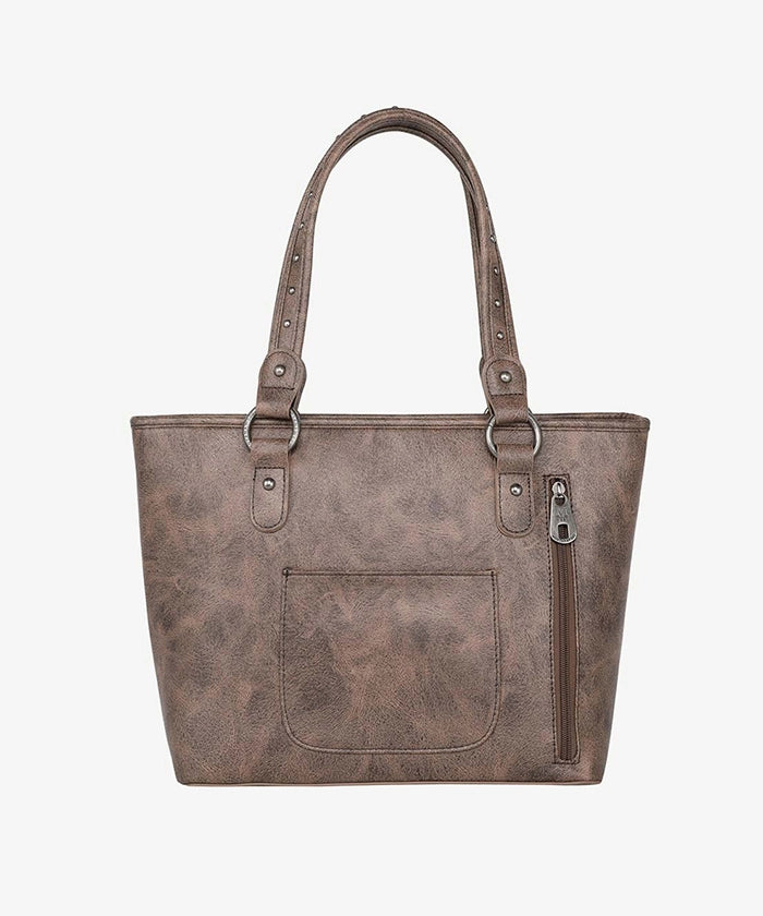 Montana West Diamond Cross Stitch Concealed Carry Tote Bag