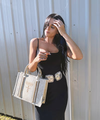 Montana West Whipstitch Tote Bag Set