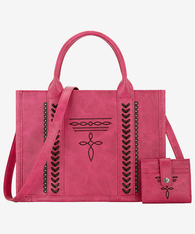 Montana West Whipstitch Tote Bag Set - Montana West World