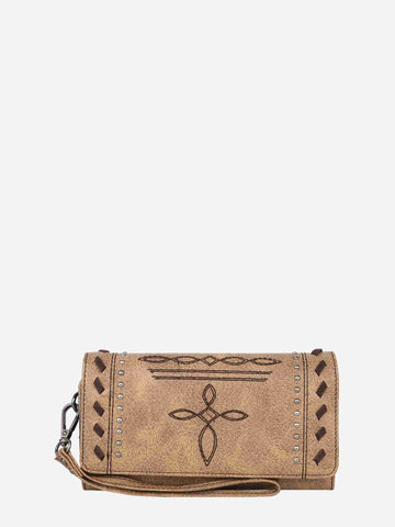 Montana West Whipstitch Studs Wallet - Montana West World