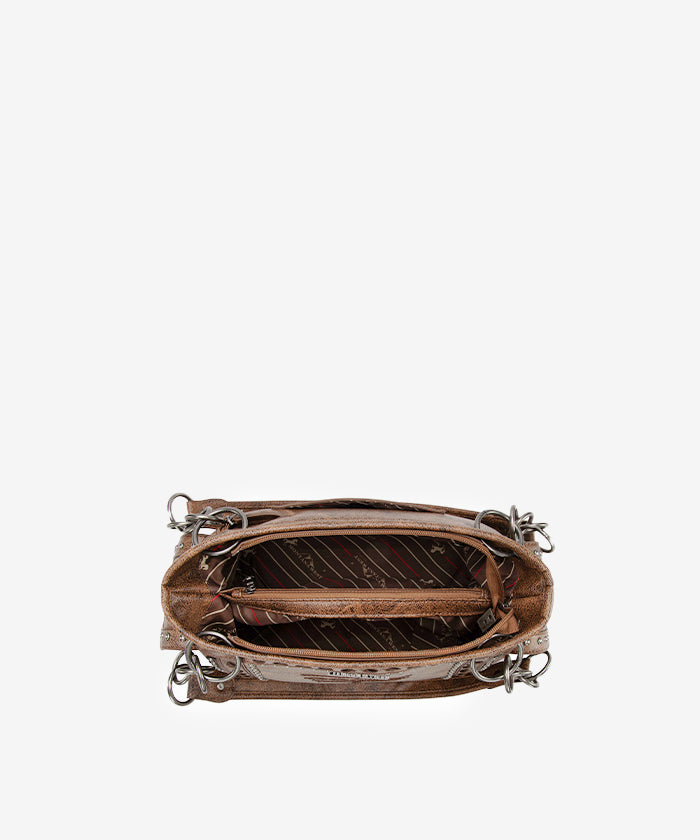 Montana West Whipstitch Studs Concealed Carry Satchel Set