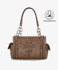 Montana West Studded Concealed Carry Satchel
