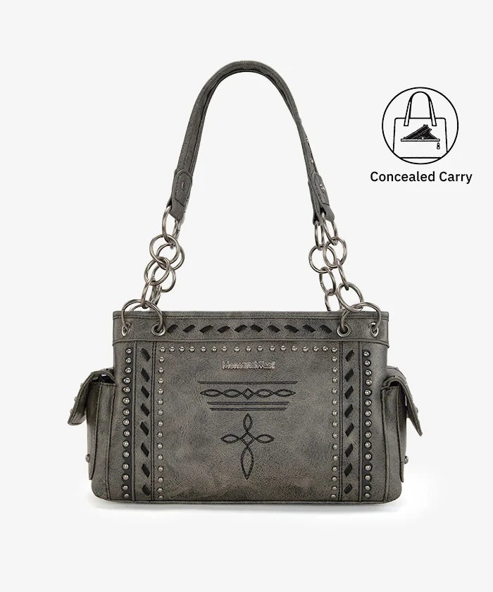 Montana West Studded Concealed Carry Satchel