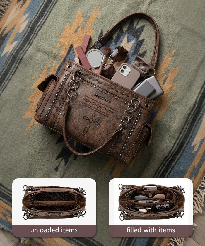 Montana West Studded Concealed Carry Satchel Set – Montana West World