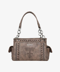 Montana West Whipstitch Studs Concealed Carry Satchel - Montana West World