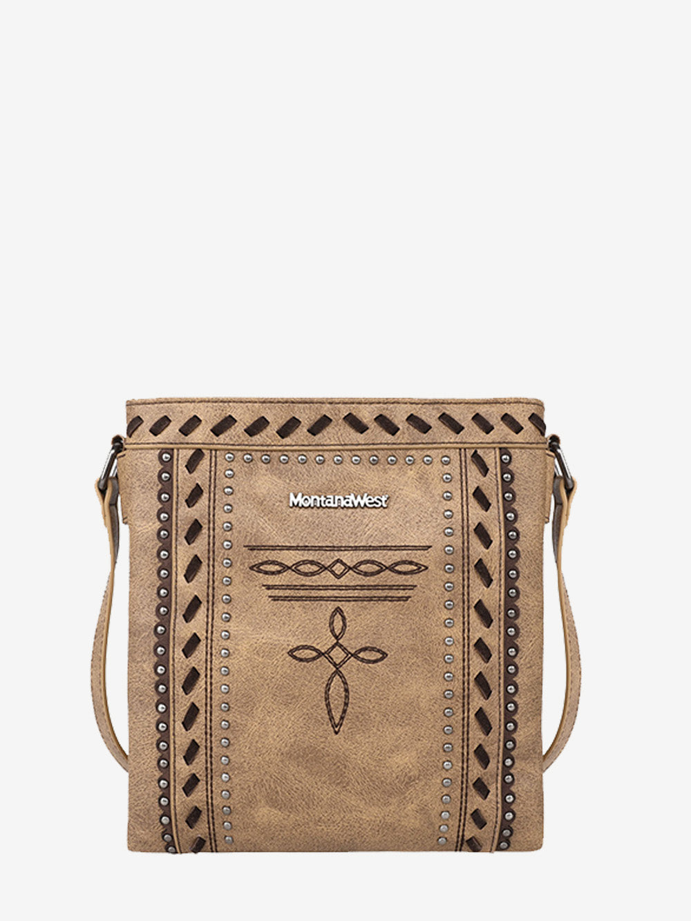 Montana West Whipstitch Studs Concealed Carry Crossbody - Montana West World