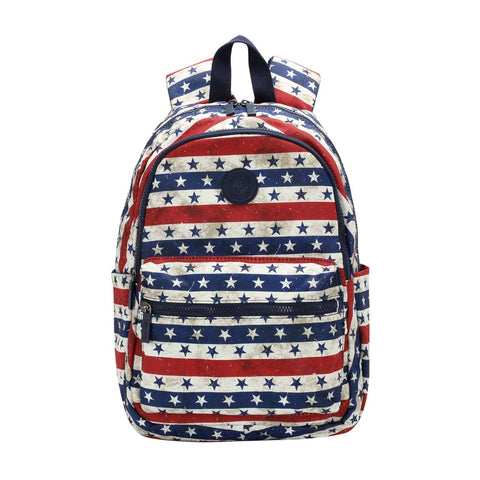 Montana West Allover Stars and Stripes Backpack - Montana West World