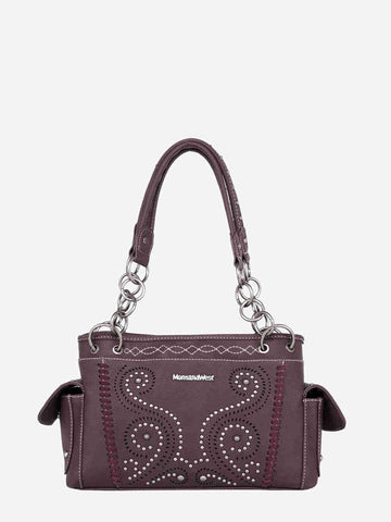 Montana West Laser Cut-out Swirl Concealed Carry Satchel - Montana West World