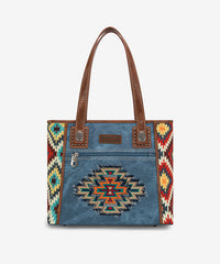 Montana West Aztec Denim Concealed Carry Tote - Montana West World