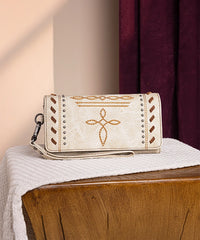 Montana West Diamond Cross Stitch Concealed Carry Tote Bag
