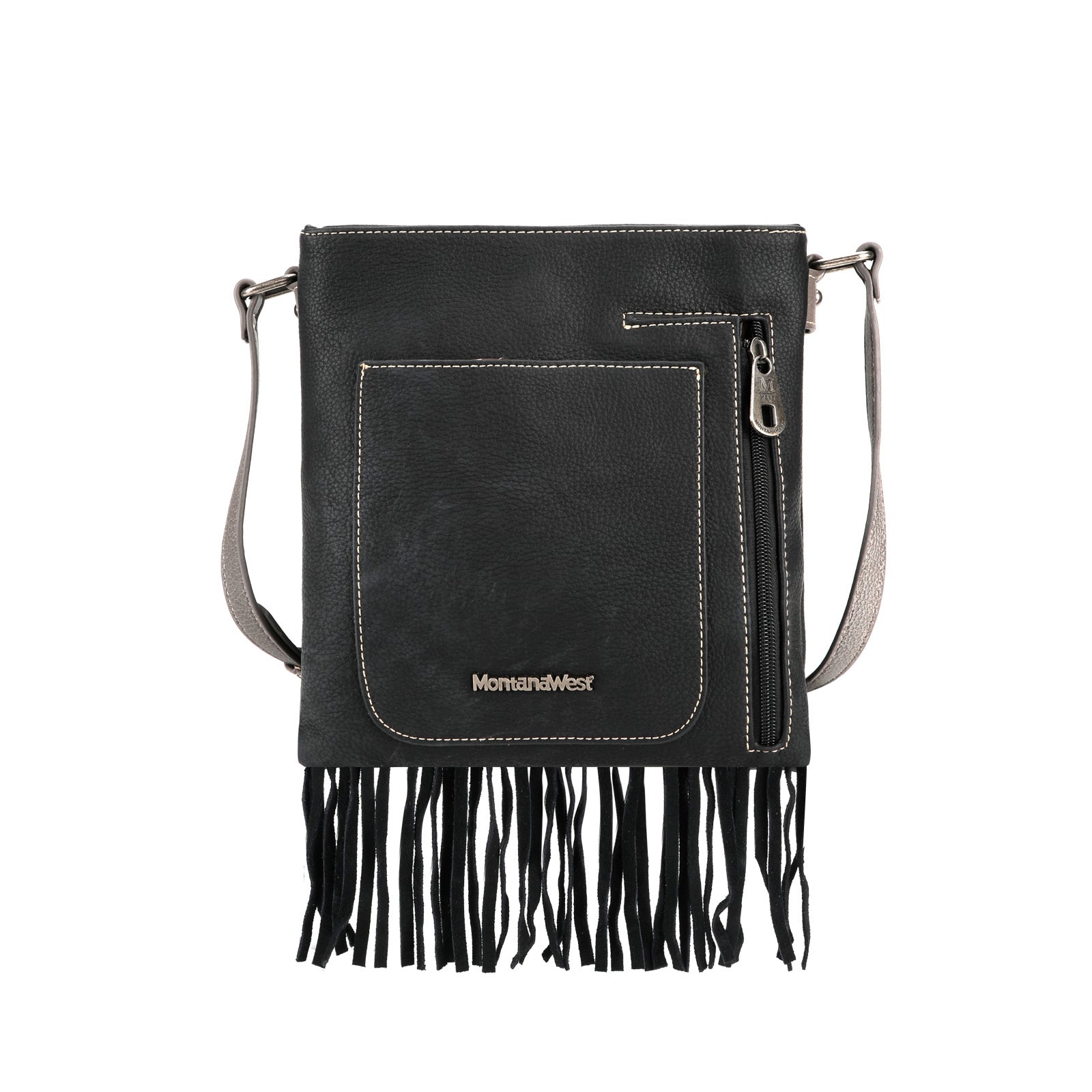 Montana West Embroidered Fringe Concealed Carry Crossbody Bag - Montana West World