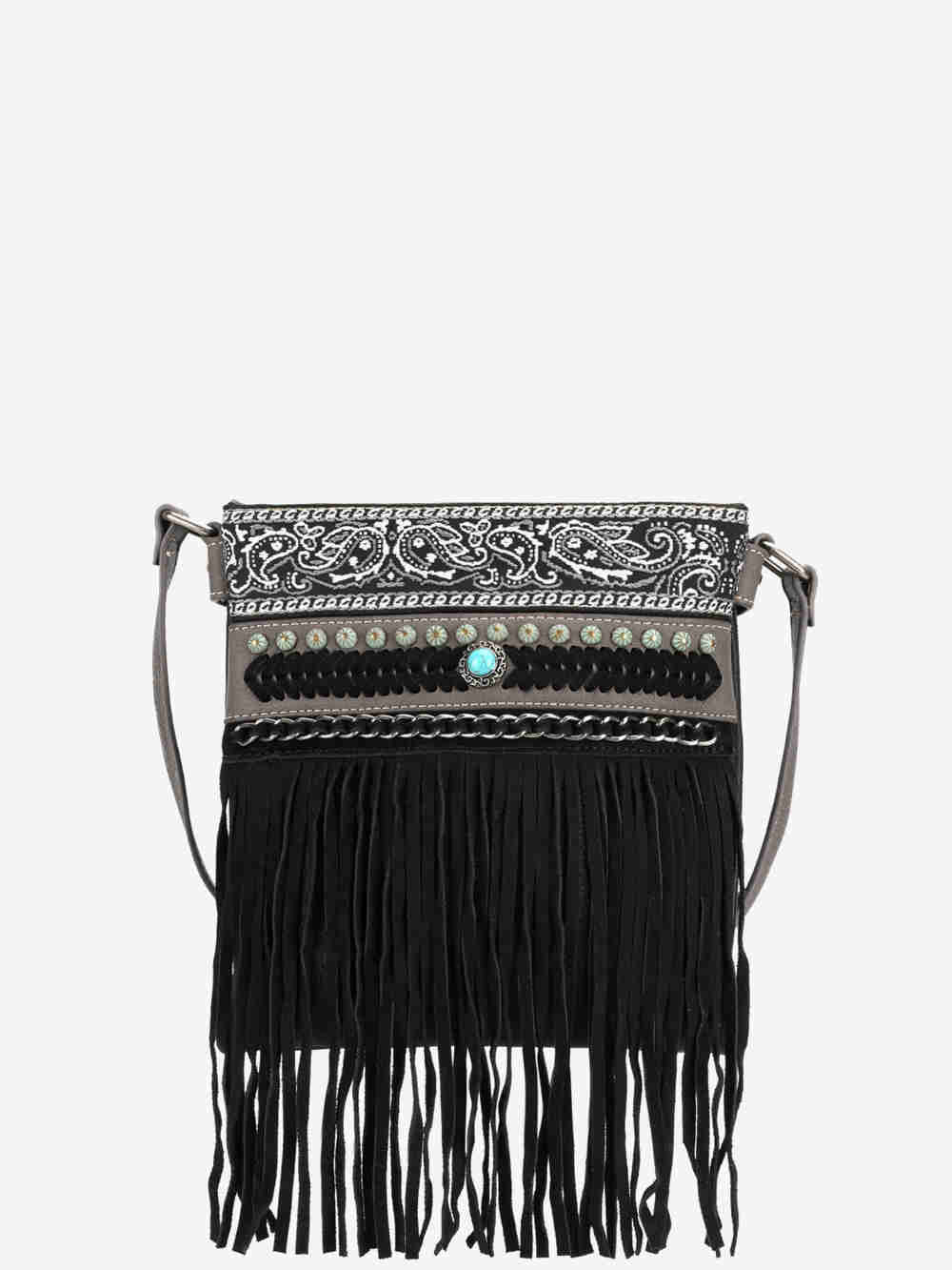 Montana West Embroidered Fringe Concealed Carry Crossbody - Montana West World