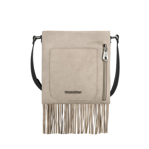 Montana West Embroidered Fringe Concealed Carry Crossbody Bag - Montana West World