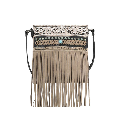 Montana West Embroidered Fringe Concealed Carry Crossbody Bag - Montana West World