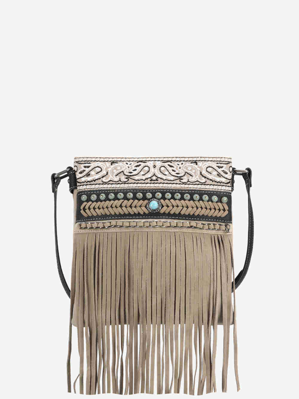 Montana West Embroidered Fringe Concealed Carry Crossbody - Montana West World