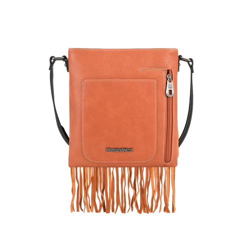 Montana West Embroidered Fringe Concealed Carry Crossbody Bag - Montana West World