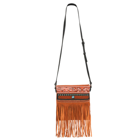 Montana West Embroidered Fringe Concealed Carry Crossbody Bag - Montana West World