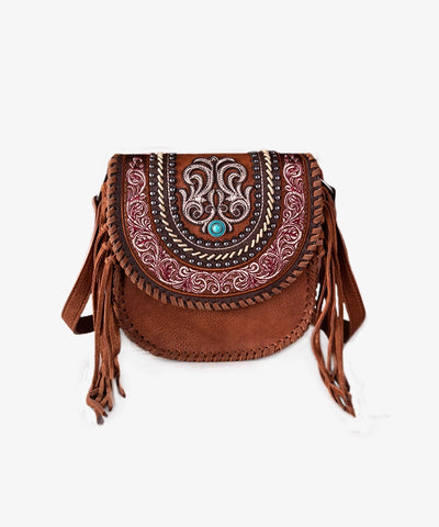 Montana West Fringe Concho Crossbody - Montana West World