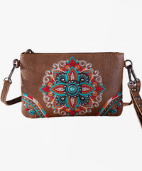 Montana West Floral Embroidered Wristlet - Montana West World