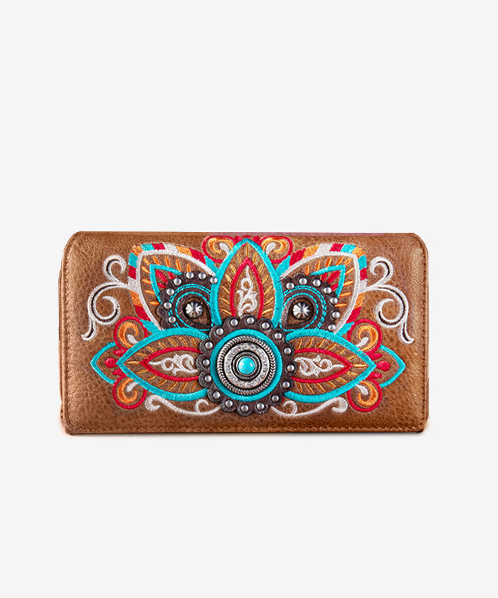 Montana West Concho Studs Wallet - Montana West World