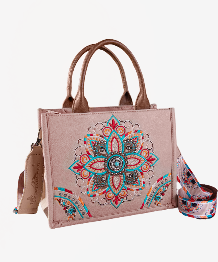 Montana West Floral Embroidered Tote Bag - Montana West World